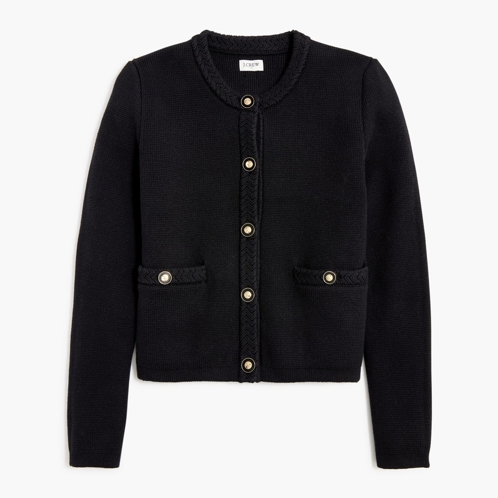 J. Crew Cotton lady jacket cardigan sweater